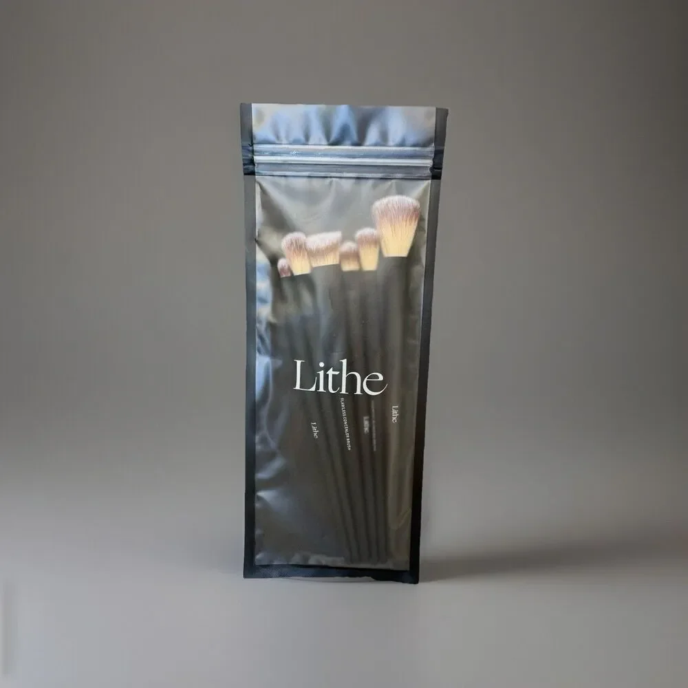 Lithe Everyday 6 Piece Assorted Cosmetic Brush Set Highlighter Concealer New $45